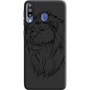 Черный чехол Uprint Samsung M305 Galaxy M30 Lion