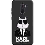 Черный чехол Uprint Xiaomi Pocophone F1 Cat in Black