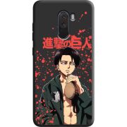 Черный чехол Uprint Xiaomi Pocophone F1 Атака Титанов Леви