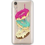 Прозрачный чехол Uprint Honor 8S Donuts