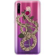 Прозрачный чехол Uprint Honor 10i Glamor Snake