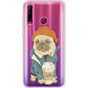Прозрачный чехол Uprint Honor 10i Dog Coffeeman