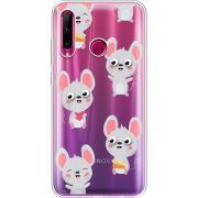 Прозрачный чехол Uprint Honor 10i с 3D-глазками Mouse