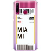 Прозрачный чехол Uprint Honor 10i Ticket Miami