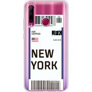 Прозрачный чехол Uprint Honor 10i Ticket New York