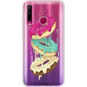 Прозрачный чехол Uprint Honor 10i Donuts