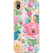 Чехол U-print Huawei Y5 2019 Birds in Flowers