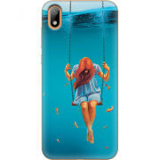 Чехол U-print Huawei Y5 2019 Girl In The Sea