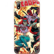 Чехол U-print Huawei Y5 2019 Deadpool and Mary Jane