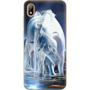 Чехол U-print Huawei Y5 2019 White Horse