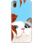 Чехол U-print Huawei Y5 2019 Wondering Cat