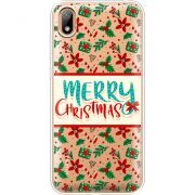 Прозрачный чехол Uprint Huawei Y5 2019 Vintage Christmas Pattern