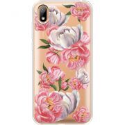 Прозрачный чехол Uprint Huawei Y5 2019 Peony Watercolor Style
