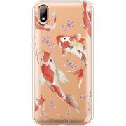 Прозрачный чехол Uprint Huawei Y5 2019 Japanese Koi Fish