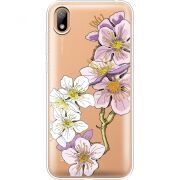 Прозрачный чехол Uprint Huawei Y5 2019 Cherry Blossom