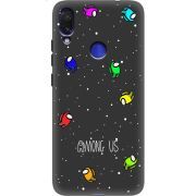 Черный чехол Uprint Xiaomi Redmi Note 7 Among Us Invisible