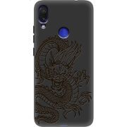 Черный чехол Uprint Xiaomi Redmi Note 7 Chinese Dragon