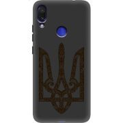 Черный чехол Uprint Xiaomi Redmi Note 7 Ukrainian Trident