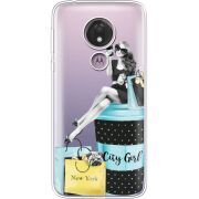 Прозрачный чехол Uprint Motorola Moto G7 Power XT1955 City Girl
