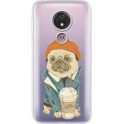 Прозрачный чехол Uprint Motorola Moto G7 Power XT1955 Dog Coffeeman