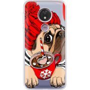 Прозрачный чехол Uprint Motorola Moto G7 Power XT1955 Winter Puggy