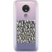 Прозрачный чехол Uprint Motorola Moto G7 Power XT1955 Amor Amor