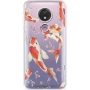 Прозрачный чехол Uprint Motorola Moto G7 Power XT1955 Japanese Koi Fish