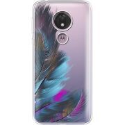 Прозрачный чехол Uprint Motorola Moto G7 Power XT1955 Feathers