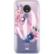 Чехол со стразами Motorola Moto G7 Power XT1955 Pink Air Baloon