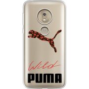Прозрачный чехол Uprint Motorola Moto G7 Play XT1952 Wild Cat