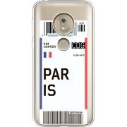 Прозрачный чехол Uprint Motorola Moto G7 Play XT1952 Ticket Paris