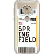 Прозрачный чехол Uprint Motorola Moto G7 Play XT1952 Ticket Springfield
