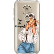 Прозрачный чехол Uprint Motorola Moto G7 Play XT1952 Live The Moment