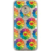 Прозрачный чехол Uprint Motorola Moto G7 Play XT1952 Hippie Flowers