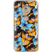 Прозрачный чехол Uprint Motorola Moto G7 Play XT1952 Butterfly Morpho