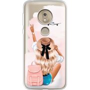 Прозрачный чехол Uprint Motorola Moto G7 Play XT1952 Travel Girl