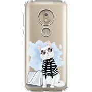 Прозрачный чехол Uprint Motorola Moto G7 Play XT1952 Cat Style