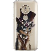 Прозрачный чехол Uprint Motorola Moto G7 Play XT1952 Steampunk Cat