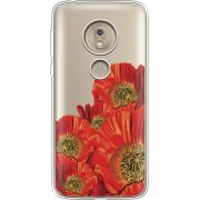 Прозрачный чехол Uprint Motorola Moto G7 Play XT1952 Red Poppies