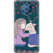 Чехол Uprint Nokia 9 Girl and deer