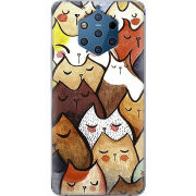 Чехол Uprint Nokia 9 Sleepy Cats