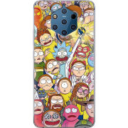 Чехол Uprint Nokia 9 Rick and Morty