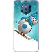 Чехол Uprint Nokia 9 Skier Snowman