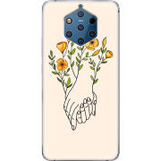 Чехол Uprint Nokia 9 Flower Hands
