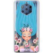 Прозрачный чехол Uprint Nokia 9 Blue Hair