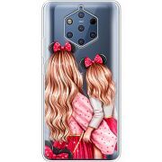 Прозрачный чехол Uprint Nokia 9 Mouse Girls