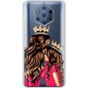 Прозрачный чехол Uprint Nokia 9 Queen and Princess