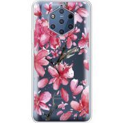 Прозрачный чехол Uprint Nokia 9 Pink Magnolia