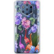 Прозрачный чехол Uprint Nokia 9 Flamingo