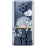 Прозрачный чехол Uprint Nokia 9 Just Love